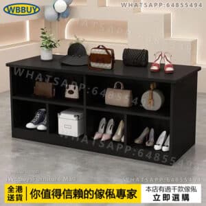(Wbbuy)服裝店雙面格 中島桌 展示櫃 流水台 雙面櫃 儲物櫃 置物櫃 收納櫃 中間擺放展示櫃 格子櫃 中島櫃 包送貨