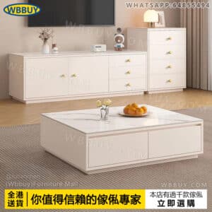 (Wbbuy)岩板電視櫃 加高電視櫃 茶几 茶桌 地櫃 娛樂櫃 實木電視櫃 視聽櫃 茶桌 電視機櫃 電視架 岩板電視架 包送貨