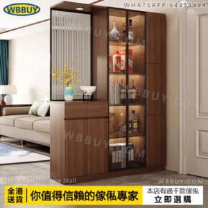 (Wbbuy)實木中古玄關櫃 隔斷櫃 屏風櫃 儲物櫃 高身鞋櫃 門廳櫃 門口鞋櫃 鞋架 展示櫃 酒櫃 靠墻櫃 收納櫃 置物櫃 包送貨