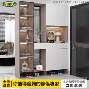 (Wbbuy)實木鞋櫃 玄關櫃 隔斷櫃 儲物櫃 鞋櫃 鞋架 門廳櫃 門口鞋櫃 書櫃 雜物櫃 收納櫃 置物櫃 入戶鞋櫃 鞋架 高身櫃 包送貨