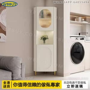 (Wbbuy)角櫃 轉角櫃 餐邊櫃 置物架 收納櫃 三角櫃 儲物櫃 餐邊櫃 雜物櫃 書櫃 拐角櫃 包送貨