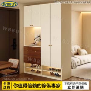 (Wbbuy)實木玄關櫃 鞋櫃 入戶門口鞋櫃 門廳櫃 隔斷櫃 隔斷櫃 屏風櫃 客廳櫃 鞋架 高身鞋櫃 置物櫃 收納櫃 儲物櫃 包送貨