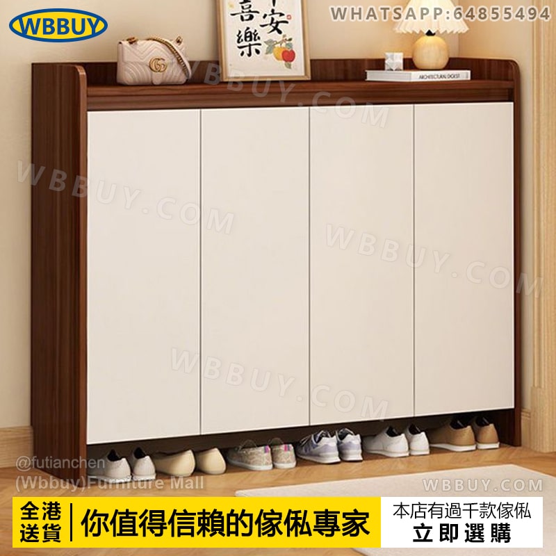 (Wbbuy)實木鞋櫃 玄關櫃 可調節鞋櫃 大容量鞋櫃 門廳櫃 門口鞋櫃 加厚鞋櫃 入戶鞋櫃 隔斷櫃 加深鞋櫃 大碼鞋櫃 包送貨